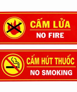 Cấm lửa + Cấm Thuốc (Mica)
