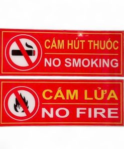 Cấm lửa + Cấm Thuốc (Mica)