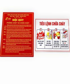 Nội quy + Tiêu lệnh (Mica)