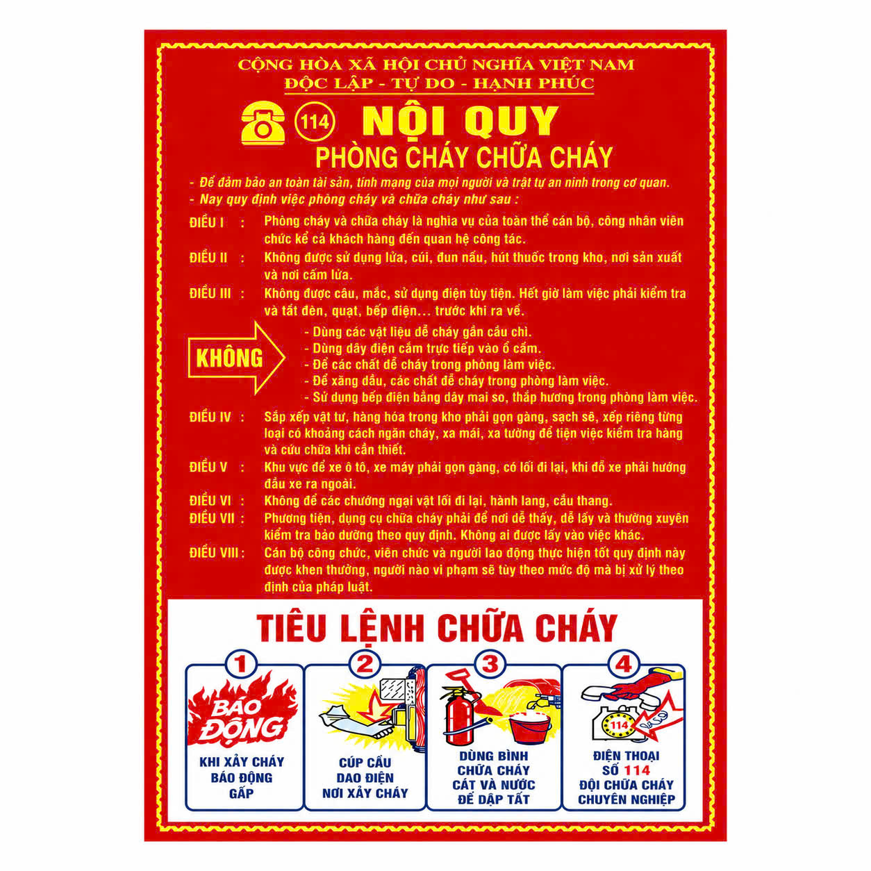 NỘI QUY TIÊU LỆNH KẾT HỢP MICA Nội quy tiêu lệnh kết hợp (Mica)